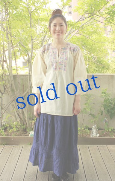 画像3: クロスステッチ刺繍ブラウス (3)