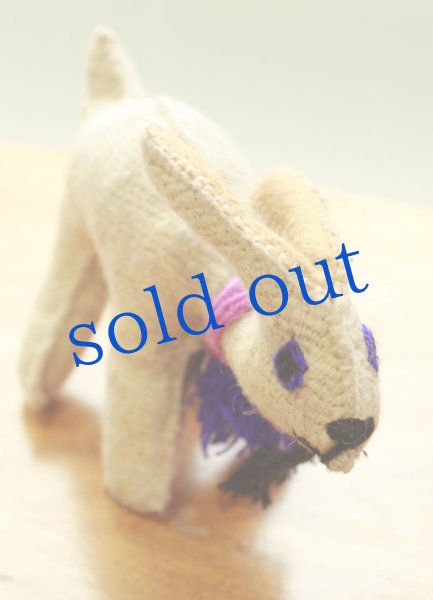 画像2: 手つむぎ・手織りウールのぬいぐるみ・アニマリート (2)