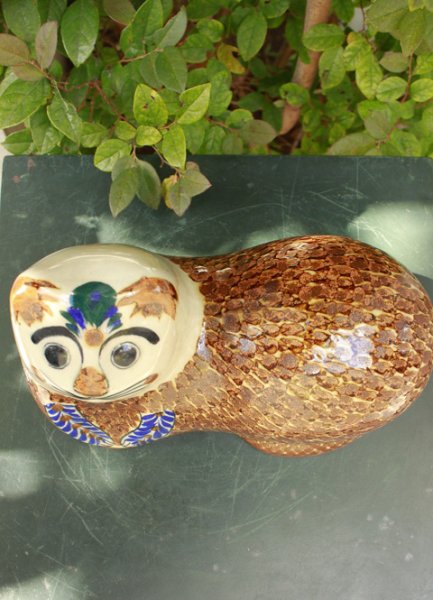 画像4: トナラ焼き猫オブジェ特大サイズ (4)