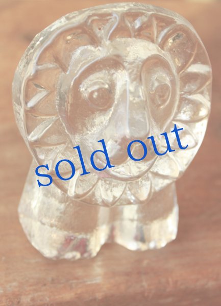 画像3: ガラスのライオン置物 (3)