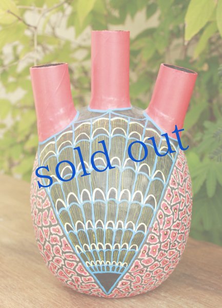 画像4: パペルマシェがいこつのキャンドル立て (4)