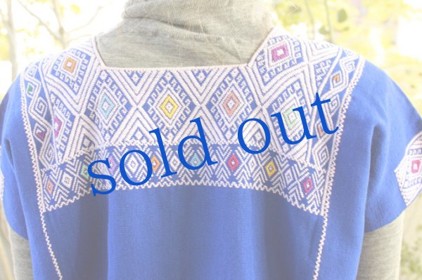 画像5: 手織り生地のウィピルトップス (5)