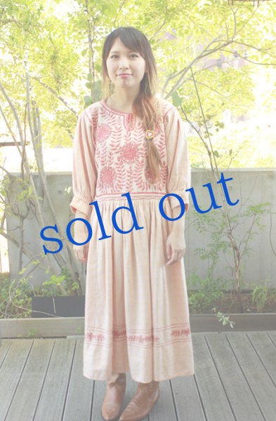 画像3: 手織り生地のワンピース (3)