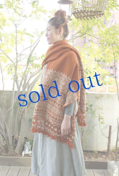 画像4: プエブラ州の刺繍ショール (4)