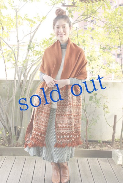 画像3: プエブラ州の刺繍ショール (3)