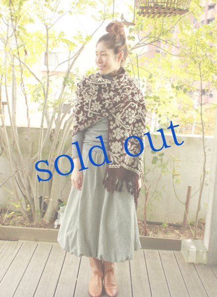 画像5: プエブラ州の刺繍ショール (5)