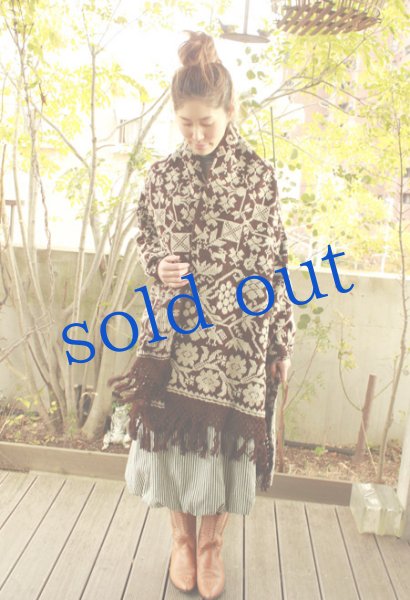 画像4: プエブラ州の刺繍ショール (4)