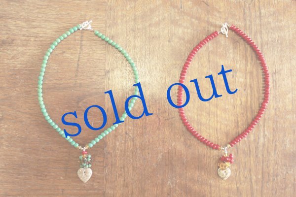 画像3: 化石とチアパスの琥珀ネックレス (3)