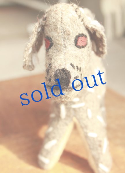 画像2: 手つむぎ・手織りウールのぬいぐるみ・アニマリート (2)