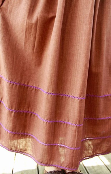 画像5: チアパス手織り生地のワンピース (5)