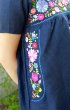 画像4: リネン生地洋服デザインの手刺繍ワンピース  (4)