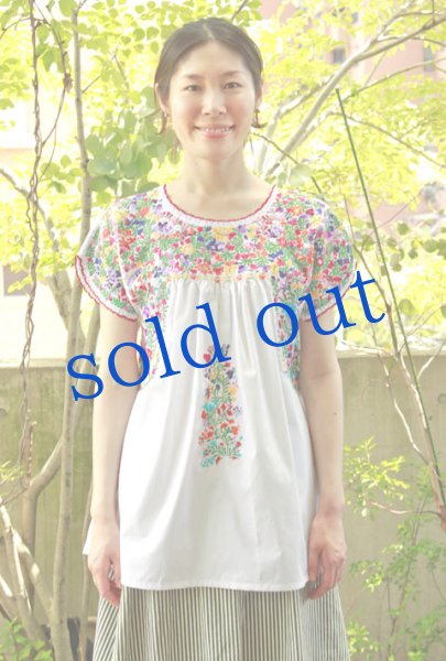 画像2: サンアントニーノ刺繍 ブラウス (2)
