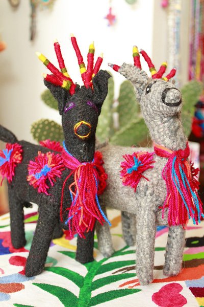 画像1: メキシコ手織りウールのぬいぐるみアニマリート