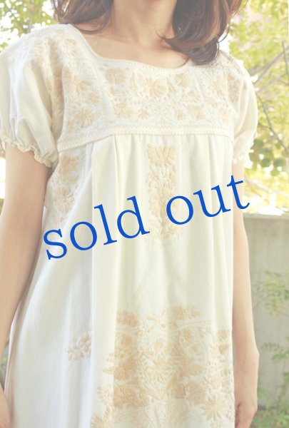 画像3: メキシコ刺繍オリジナルワンピース (3)