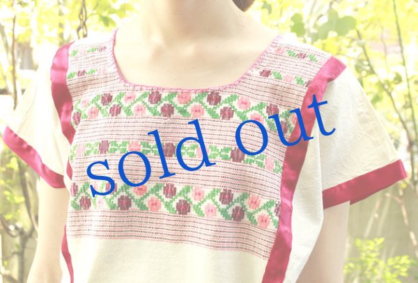 画像4: 織生地のウィピルブラウス　 (4)