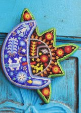 ウイチョル族のビーズ細工、毛糸細工ネエリカ‐シャーマン、神話の世界