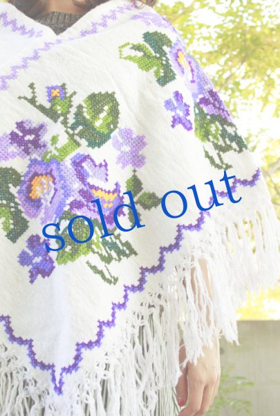 画像2: プエブラ州のポンチョ　 (2)