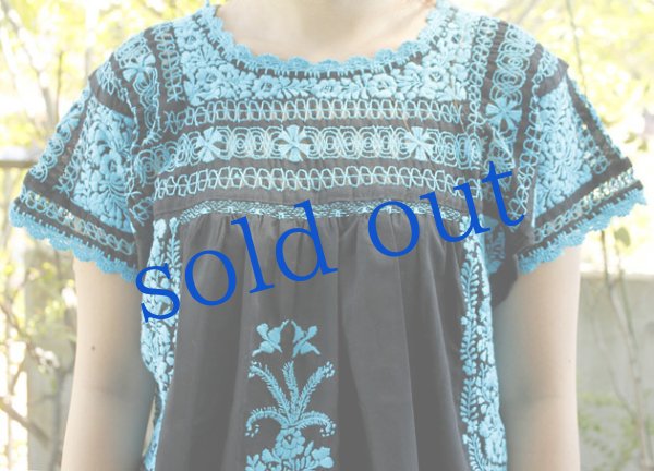 画像3: メキシコ刺繍ブラウスデスイラード (3)