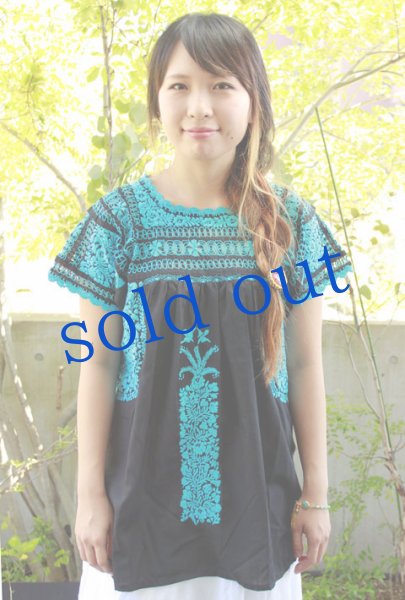 画像2: メキシコ刺繍ブラウスデスイラード (2)