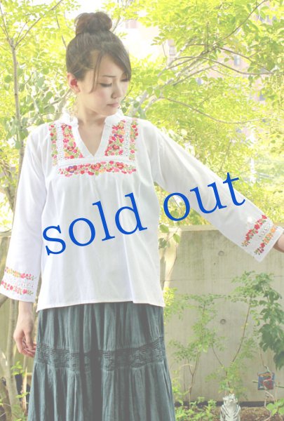 画像5: サンアントニーノ刺繍 ブラウス (5)