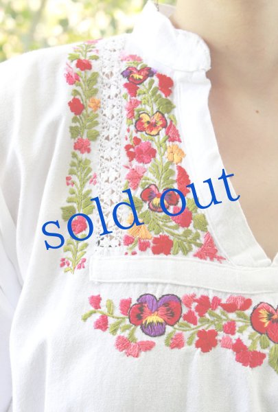画像2: サンアントニーノ刺繍 ブラウス (2)