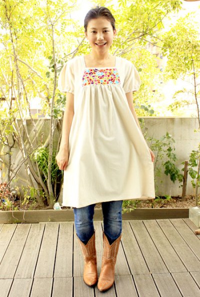 画像1: 「サンアントニーノ」 パフスリーブチュニック