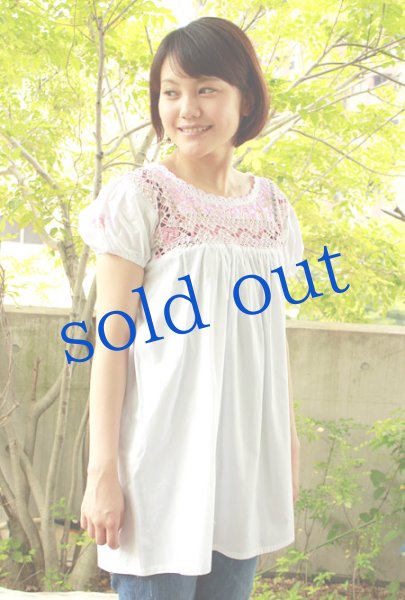 画像5: サンアントニーノ刺繍ドロンワーク刺繍トップス (5)