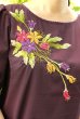 画像2: お花の刺繍のトップス (2)