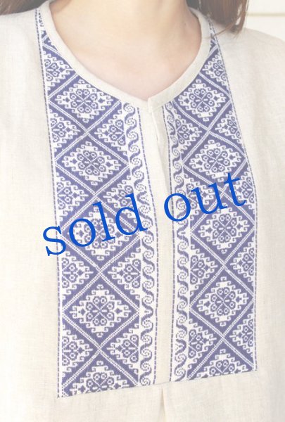 画像4: イダルゴ手織りと麻のトップス (4)