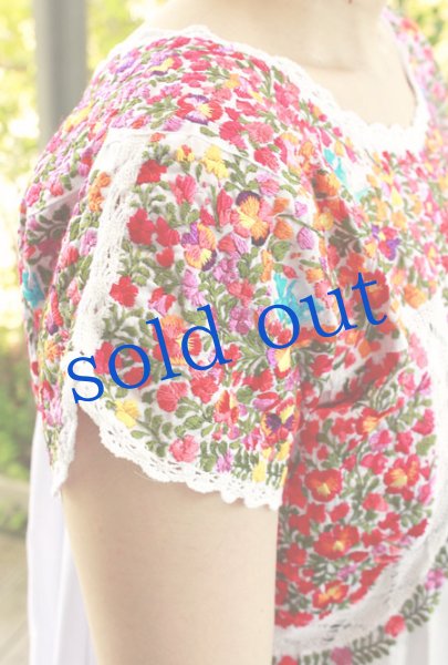 画像3: 最高級サンアントニーノ 刺繍チュニックブラウス　 (3)
