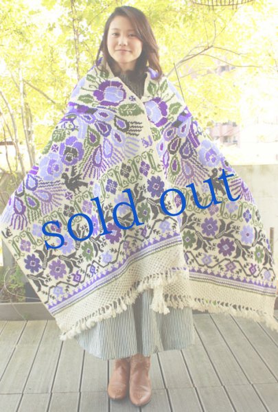 画像2: 手織りウールの刺繍レボソプエブラ州 (2)