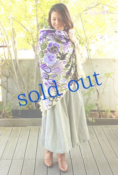 画像4: 手織りウールの刺繍レボソプエブラ州 (4)