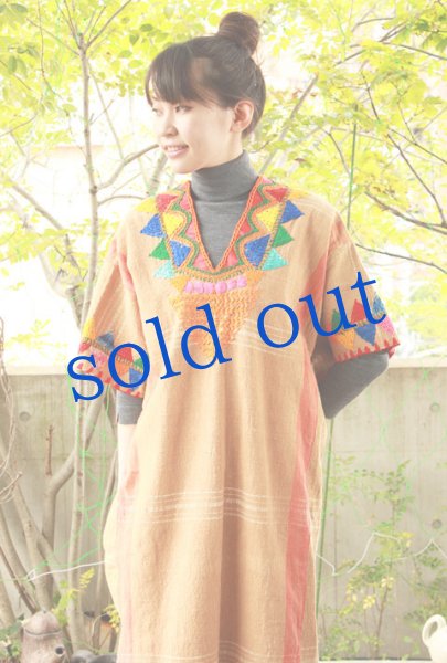 画像2: ミステコ族の手織りウィピルドレス　 (2)