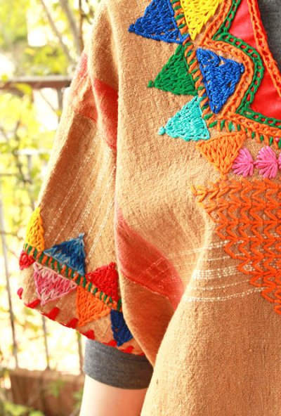 画像3: ミステコ族の手織りウィピルドレス　