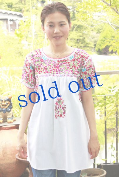 画像2: 「サンアントニーノ」 刺繍チュニックブラウス  (2)