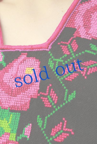 画像4: クロスステッチ刺繍ウィピルトップス (4)