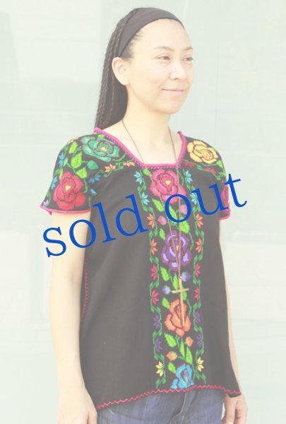 画像3: クロスステッチ刺繍ウィピルトップス (3)