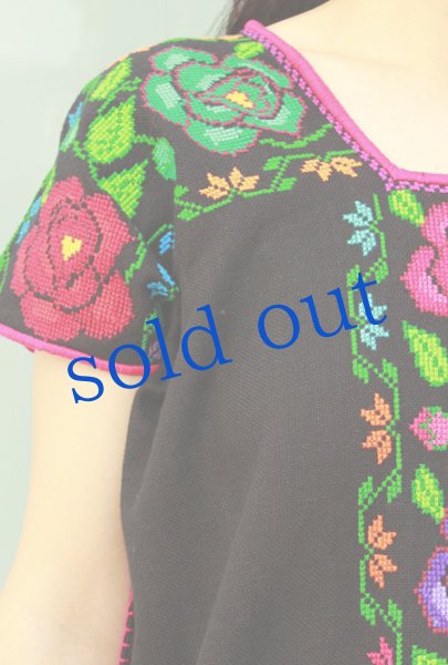 画像5: クロスステッチ刺繍ウィピルトップス (5)