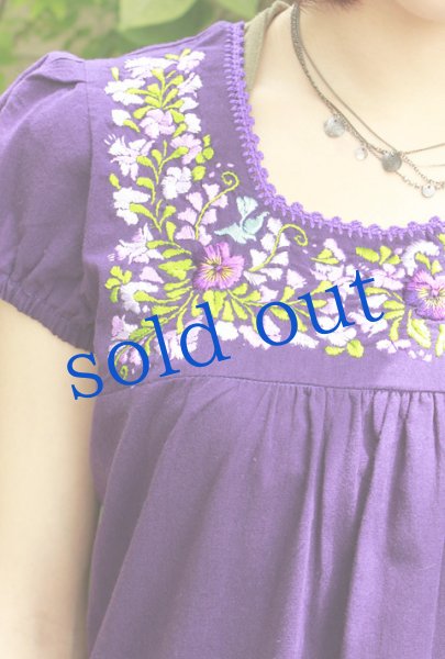 画像1: サンアントニーノ刺繍パフスリーブトップス (1)