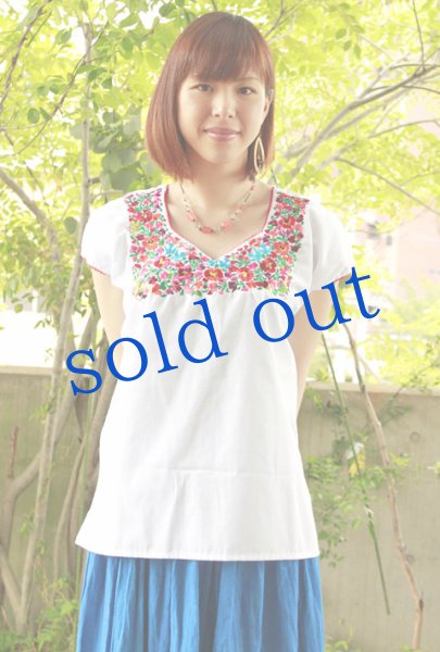 画像2: サンアントニーノ刺繍 ブラウス (2)