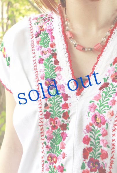 画像2: サンアントニーノ刺繍 ブラウス　 (2)