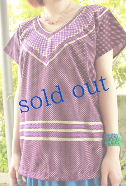 画像2: ウィピルトップスミシン刺繍 (2)