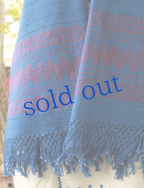 画像3: プエブラ州の縫い取り織ショール (3)