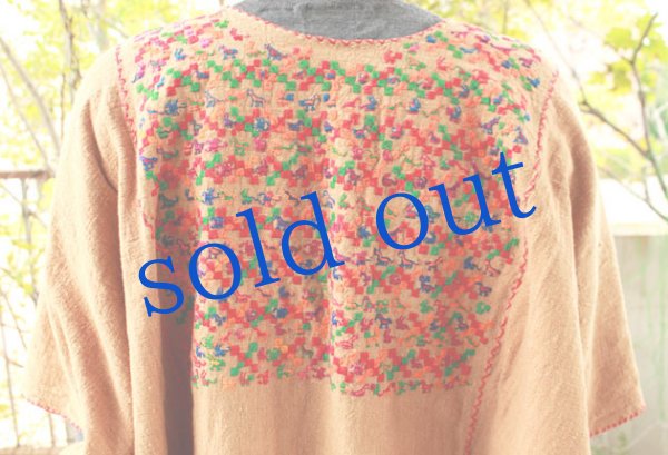 画像5: ミステコ族の刺繍ウィピルドレス (5)