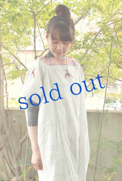 画像3: 総柄手織りピノテパ村のドレス (3)