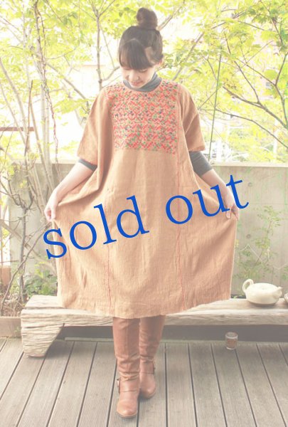 画像2: ミステコ族の刺繍ウィピルドレス (2)