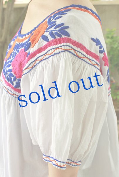 画像4: メキシコ刺繍ブラウス「チアパス」 (4)