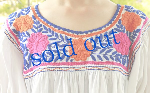 画像5: メキシコ刺繍ブラウス「チアパス」 (5)