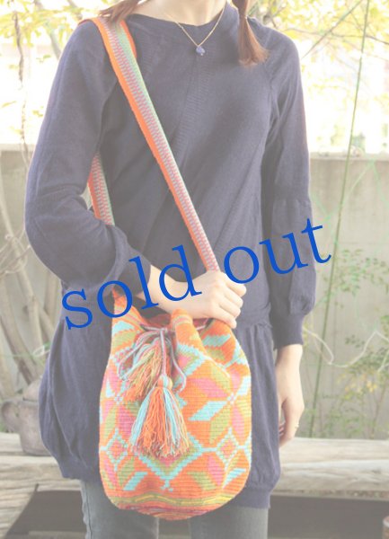 画像3: コロンビアの先住民WAYUU族の手編みバッグ (3)