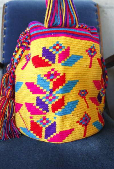 画像2: コロンビアの先住民WAYUU族の手編みバッグ